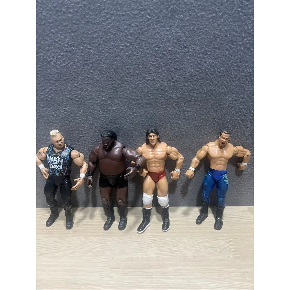 WWE Lot of 16 2003 Jakks Pacific Action Figure Brian Knobbs Mat Harvey Bam Bam